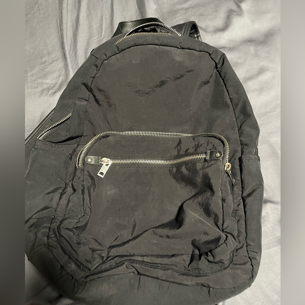 black backpack